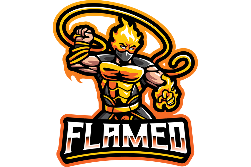 fire-man-esport-mascot-logo-design