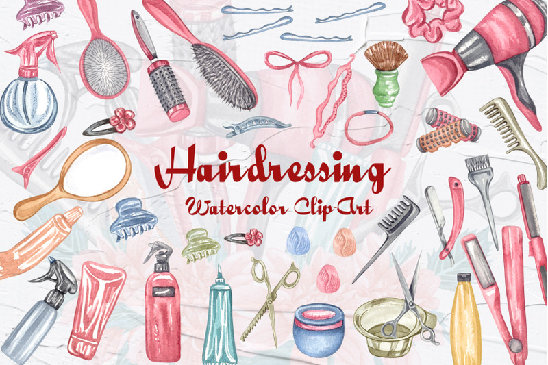 hairdressing-watercolor-clipart