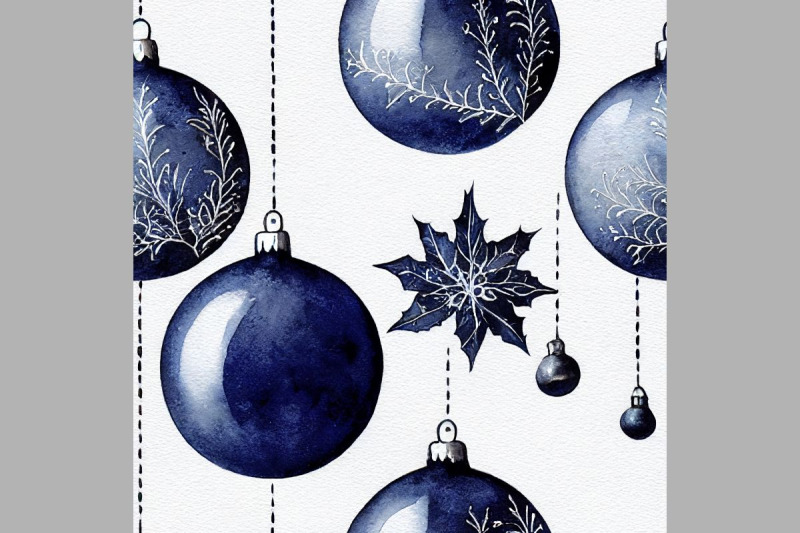 blue-christmas-decorations-seamless-pattern-vintage-motif