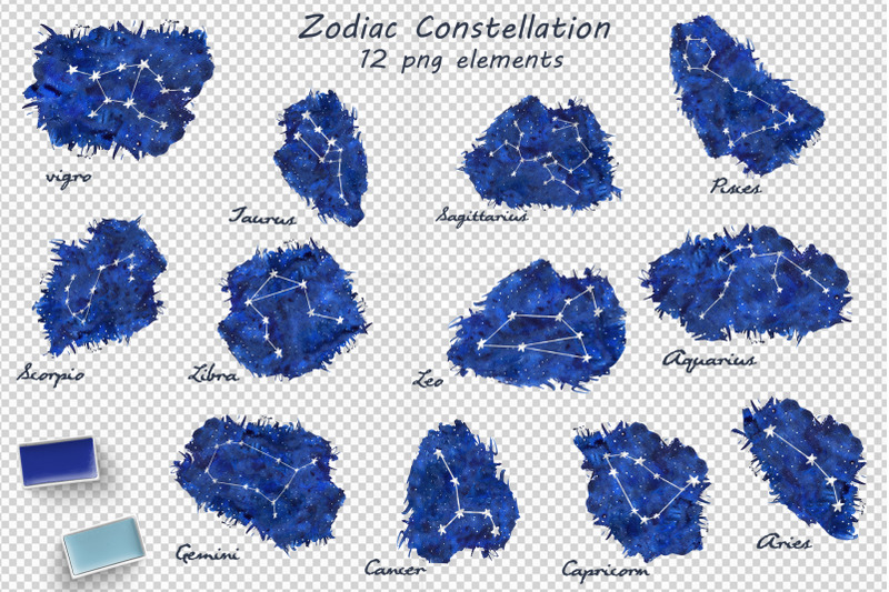 zodiac-constellation-watercolor-set