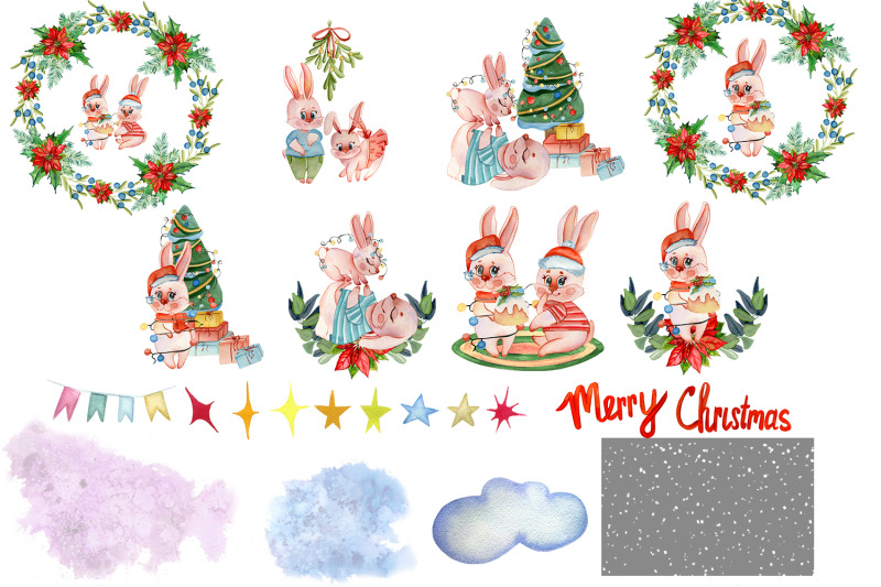 christmas-clipart-family-cute-bunnies-png