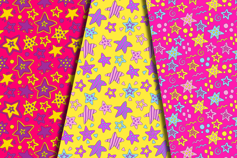 funny-stars-groovy-digital-papers-amp-seamless-patterns-png-jpg-eps