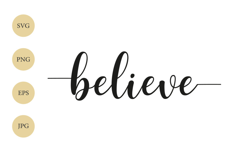 believe-svg-believe-with-tails-christian-svg-believe-silhouette