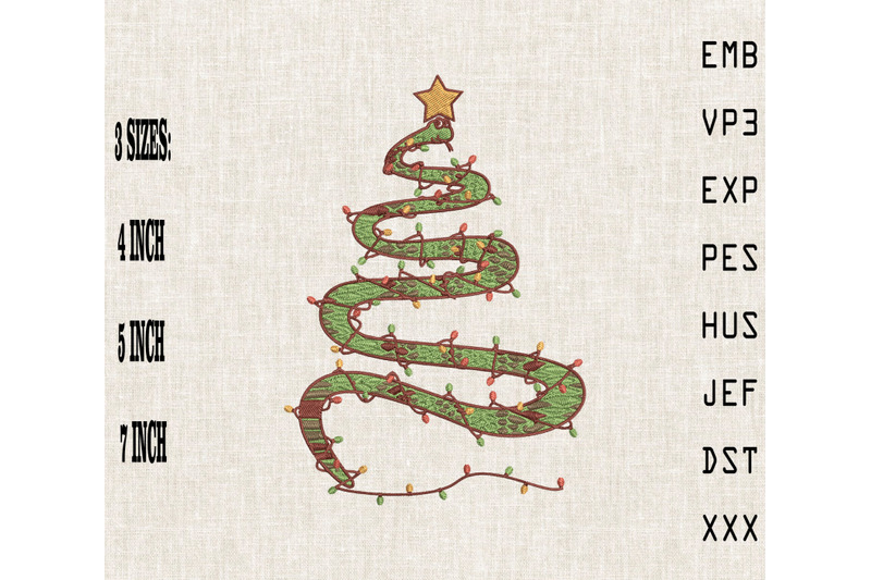 christmas-snake-tree-xmas-embroidery