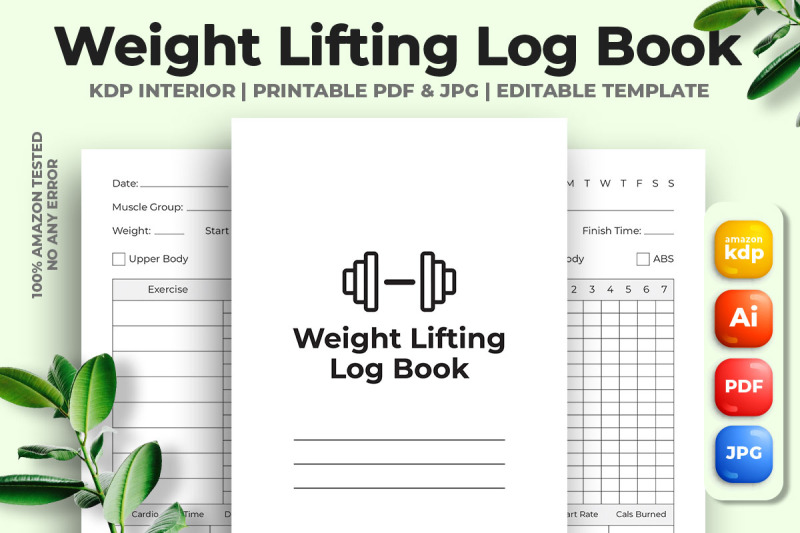 weight-lifting-log-book-kdp-interior