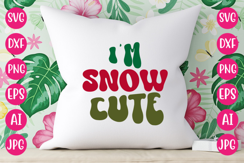 i-039-m-snow-cute-svg-retro-design