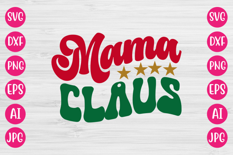 mama-claus-svg-retro-design