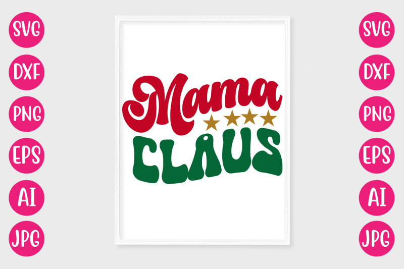 mama-claus-svg-retro-design