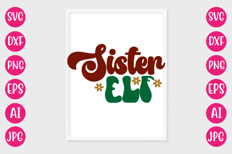 sister-elf-svg-retro-design