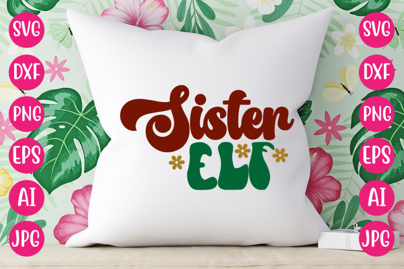 sister-elf-svg-retro-design