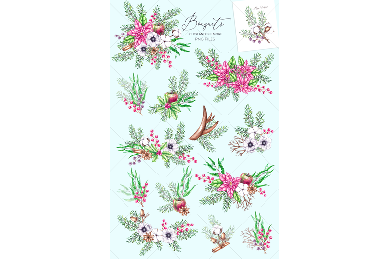 watercolor-clipart-christmas-plants-png