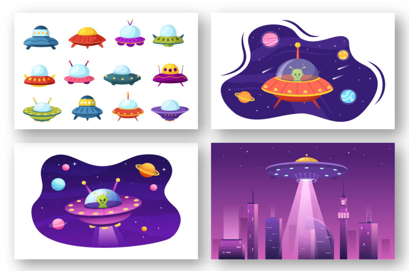 14-ufo-flying-spaceship-illustration