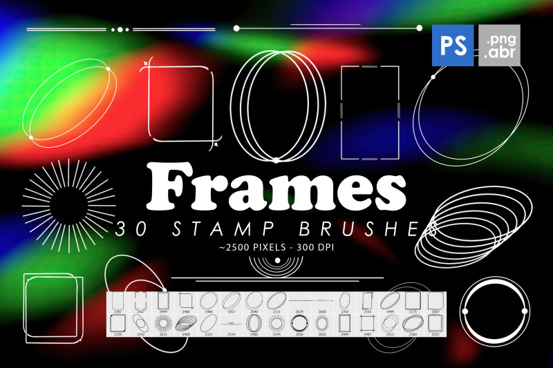 30-minimal-frames-photoshop-stamp-brushes