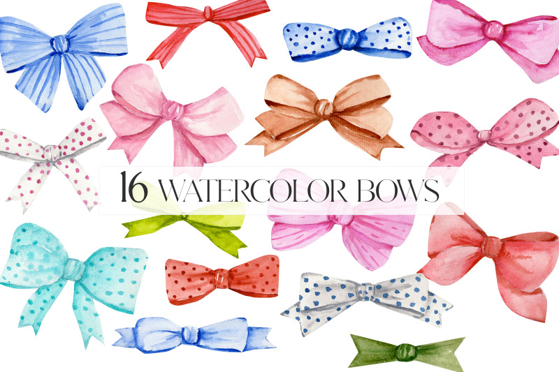 watercolor-clipart-colorful-bows-clipart-png-birthday-party
