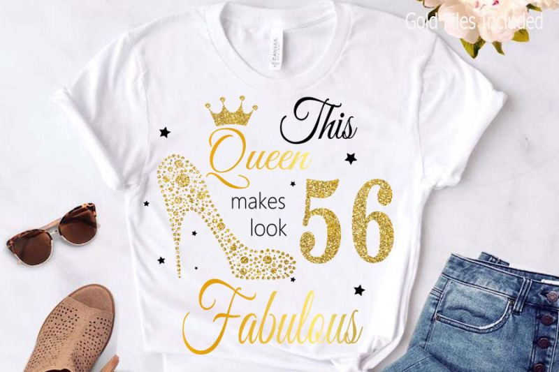 56th-birthday-svg-queen-birthday-56th-svg-gold-glitter-56th-birthday