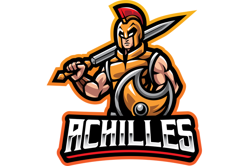 achilles-greek-esport-mascot-logo-design