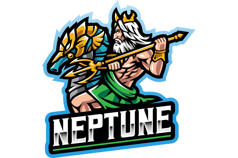 neptune-god-esport-mascot-logo-design