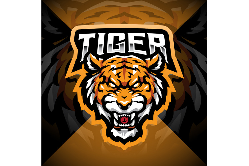 tiger-head-esport-mascot-logo-design