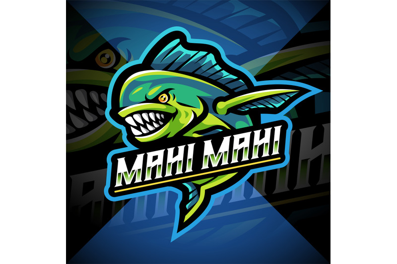 mahi-mahi-fish-esport-mascot-logo-design