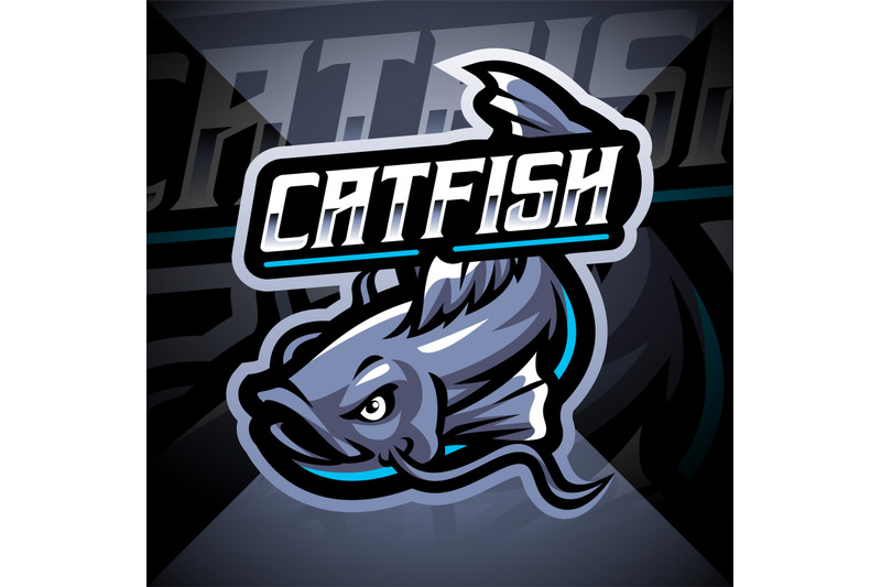 catfish-esport-mascot-logo-design