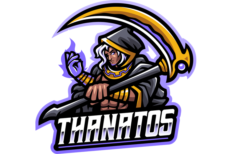 thanatos-esport-mascot-logo-design