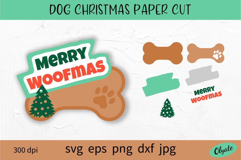 dog-christmas-paper-cut-dog-christmas-svg-merry-woofmas