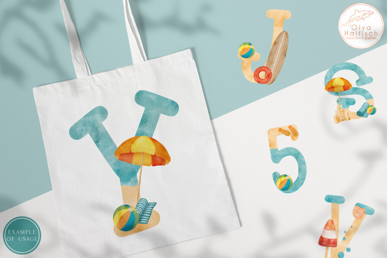 beach-alphabet-clipart-watercolor-summer-letters-and-numbers-png