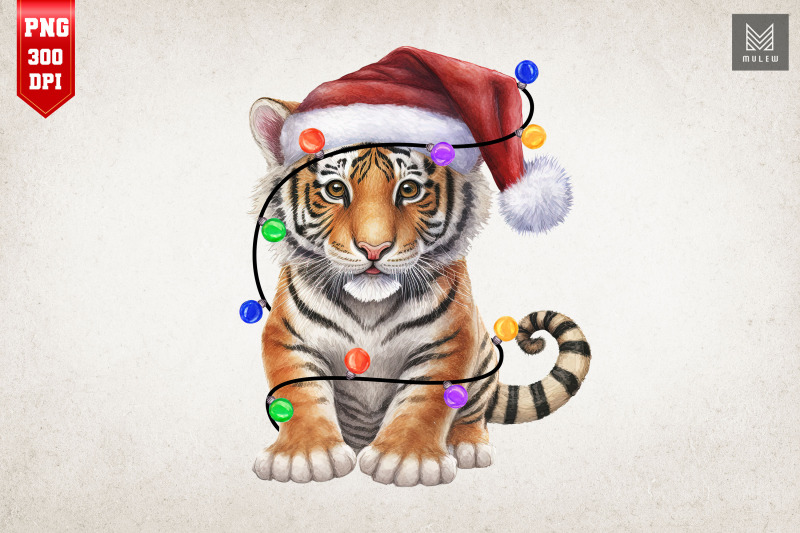 cute-tiger-in-santa-hat-christmas