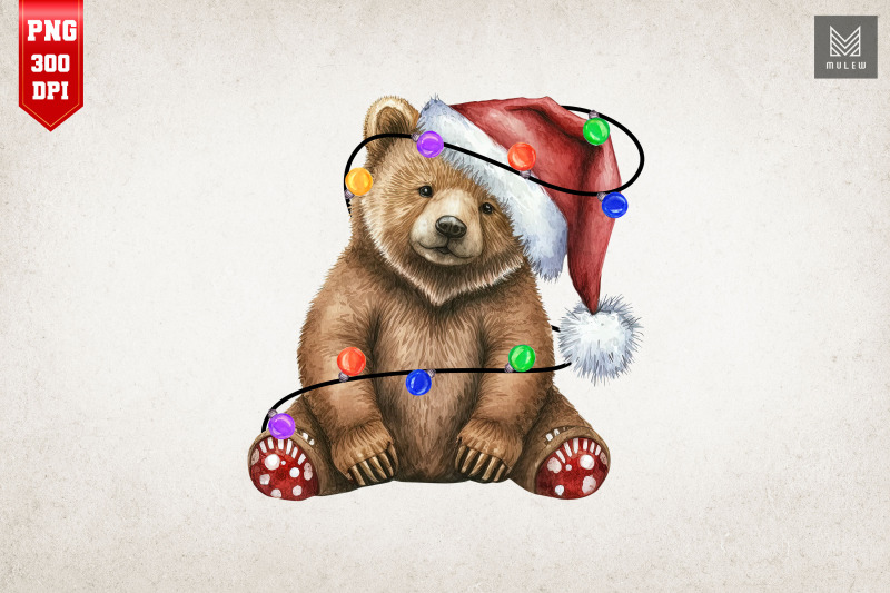 brown-bear-in-santa-hat-christmas