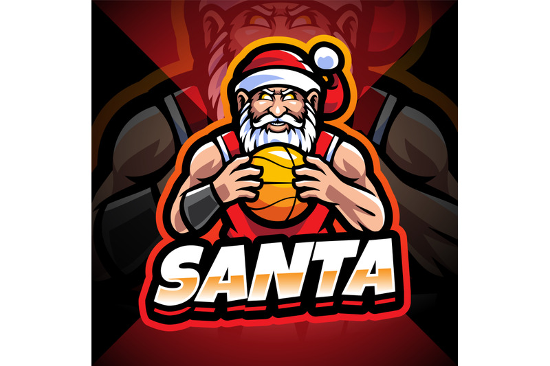 santa-sport-mascot-logo-design