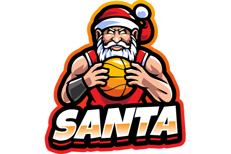 santa-sport-mascot-logo-design