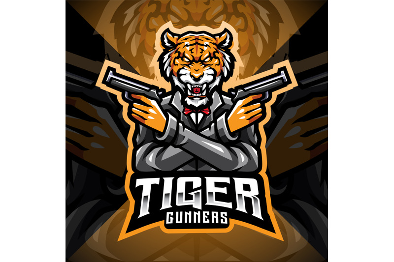 tiger-gunner-esport-mascot-logo