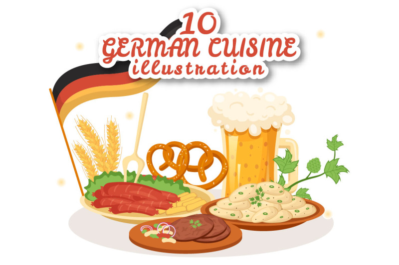 10-german-food-and-drinks-illustration