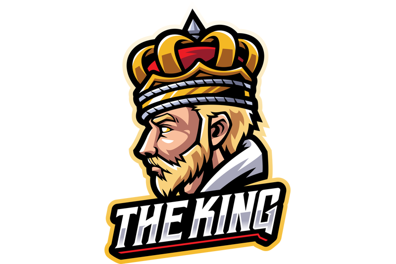 the-king-head-esport-mascot-logo-design