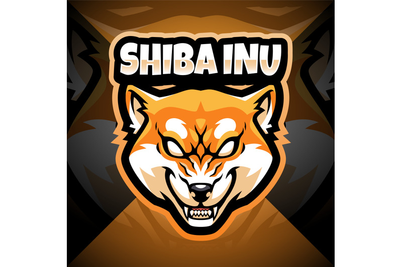 shiba-inu-head-esport-mascot-logo-design