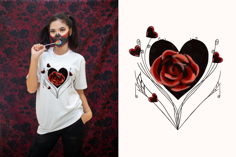 gothic-valentine-039-s-day-rose-and-hearts-sublimation-design