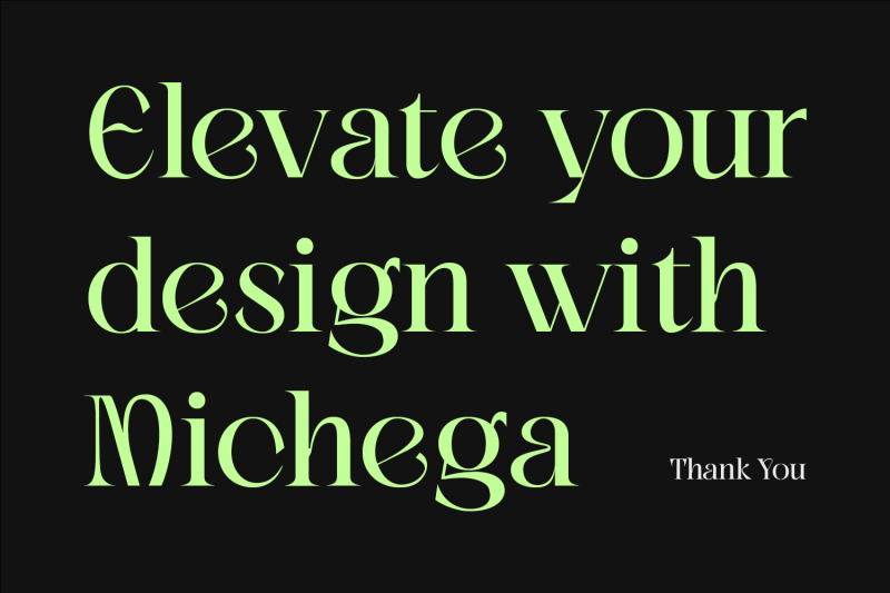 michega-decorative-serif-typeface