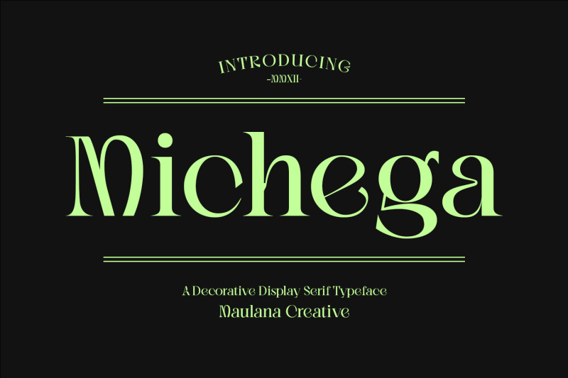 michega-decorative-serif-typeface