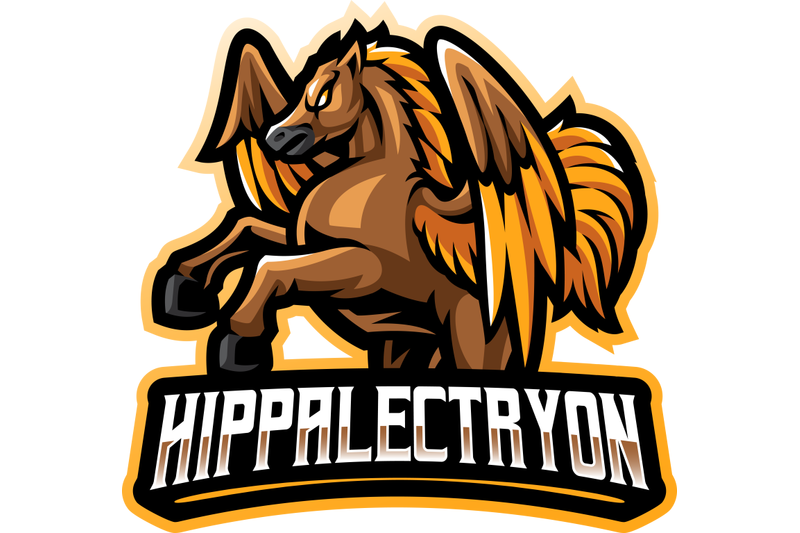 hippalectryon-esport-mascot-logo-design