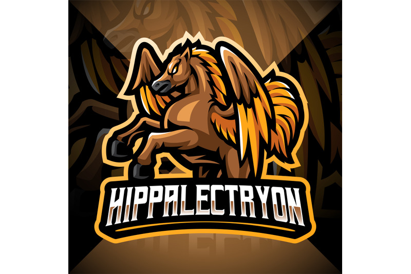 hippalectryon-esport-mascot-logo-design