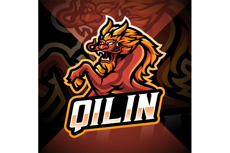 qilin-esport-mascot-logo-design