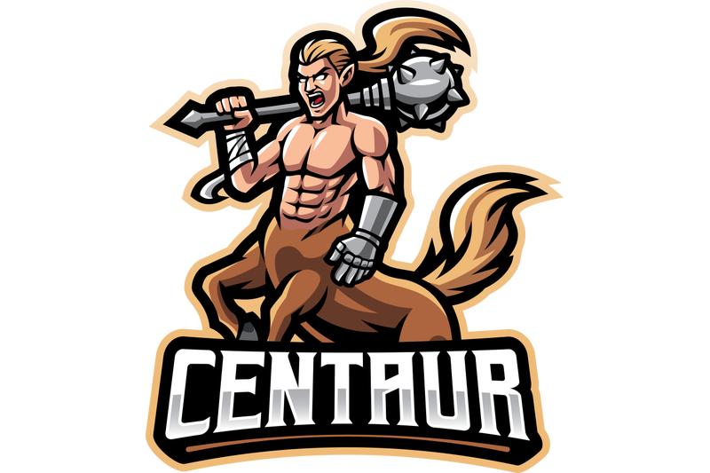 centaur-esport-mascot-logo-design
