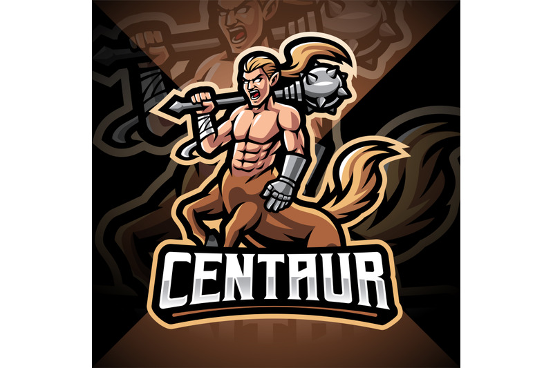 centaur-esport-mascot-logo-design
