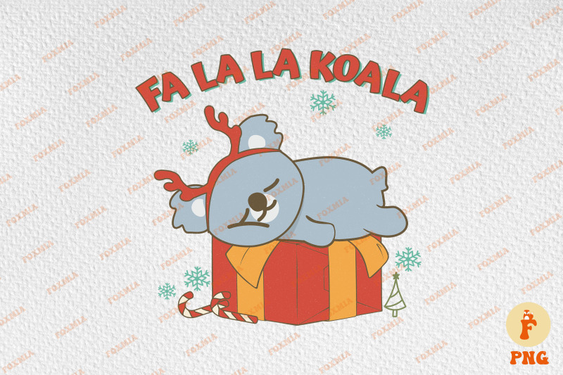 fa-la-la-koala-lazy-christmas-animal