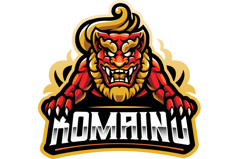 komainu-esport-mascot-logo-design