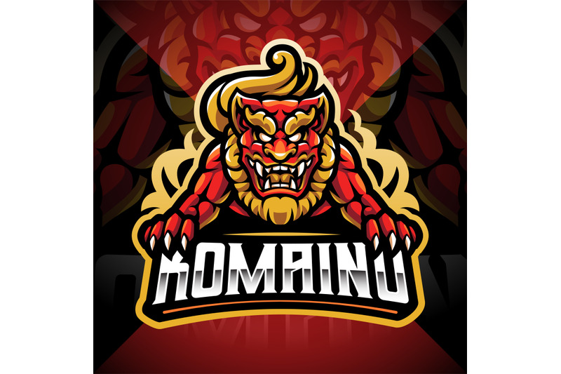 komainu-esport-mascot-logo-design