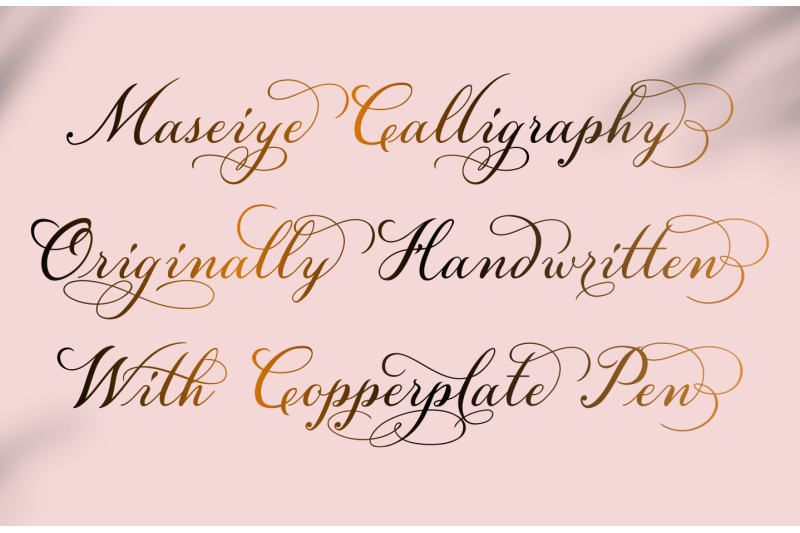 maseiye-calligraphy-font