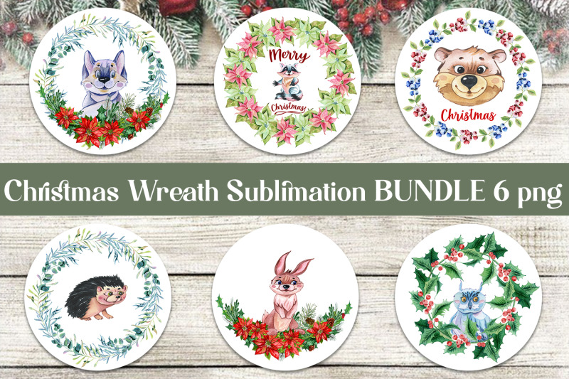 christmas-wreath-sublimation-design