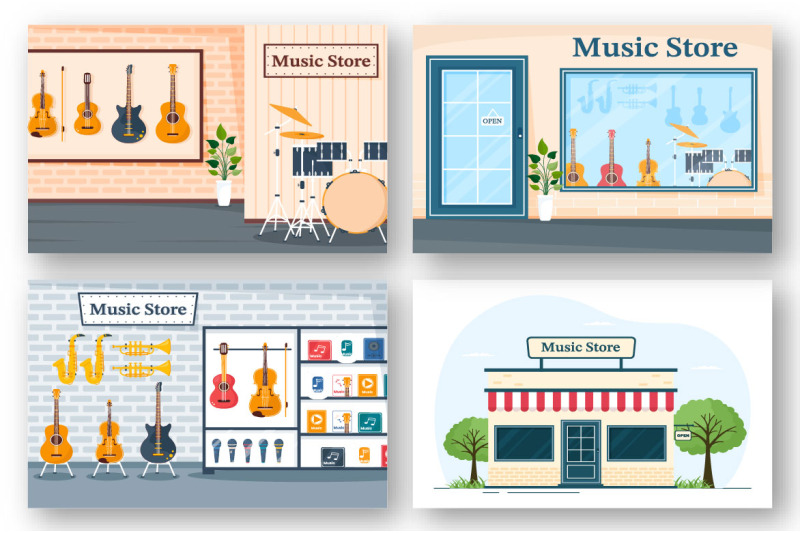 11-music-shop-illustration