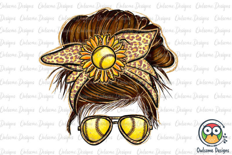 softball-messy-bun-sublimation